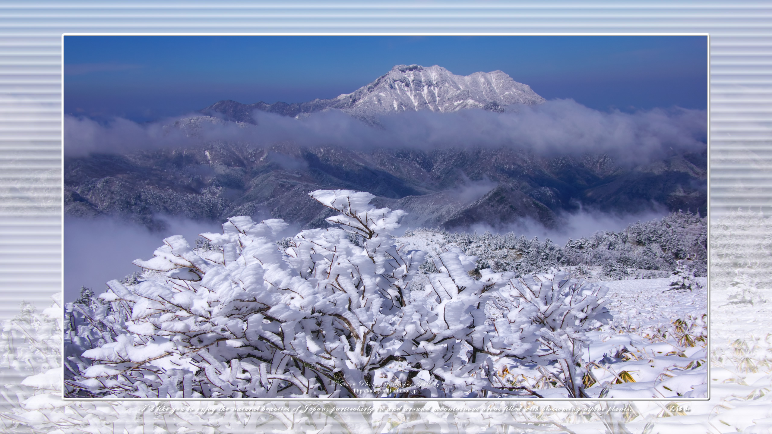 山 森の壁紙 霊峰冬景色 6 ネイチャーフォト壁紙館