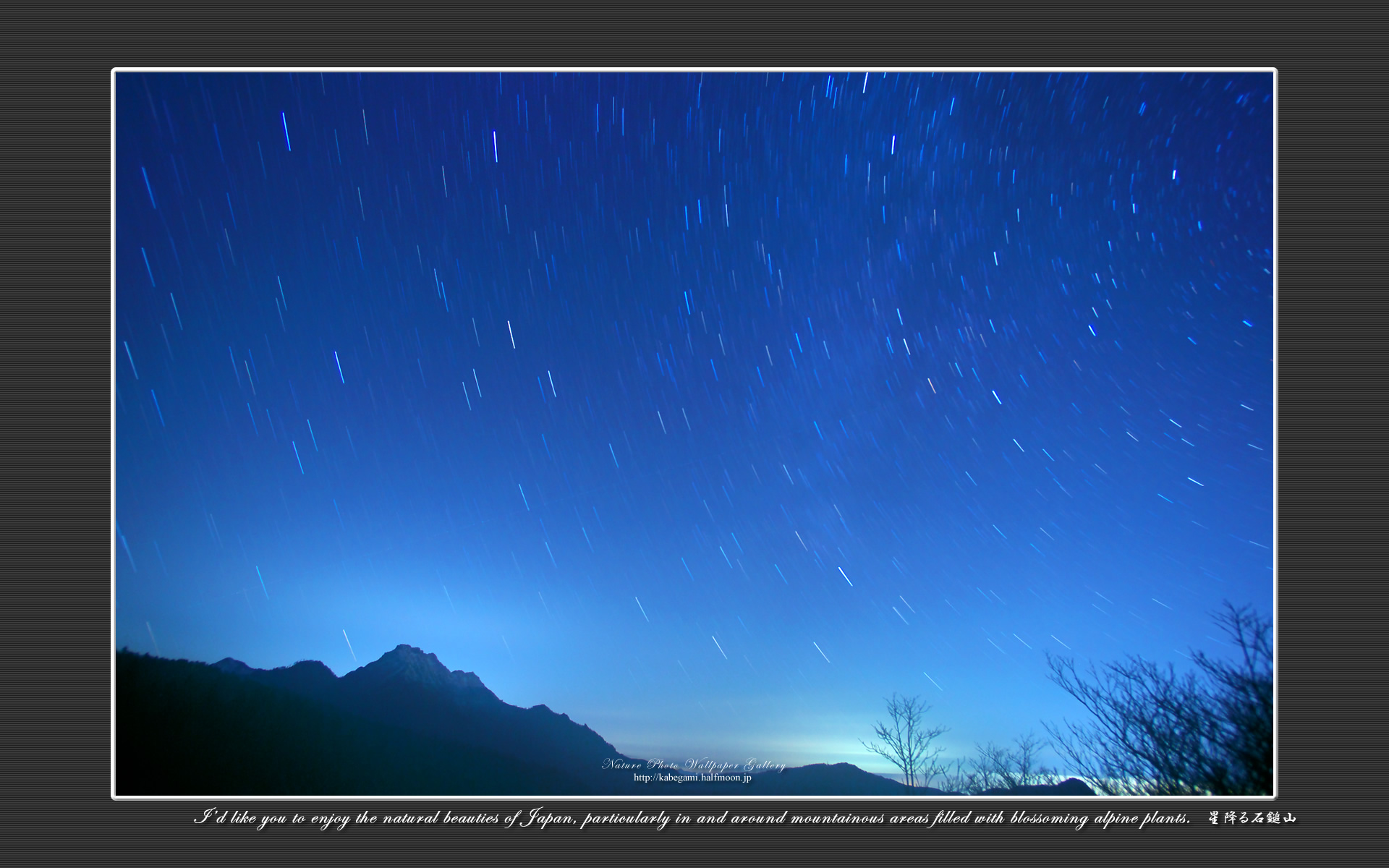 星景写真の高画質壁紙集 星降る石鎚山 4 ネイチャーフォト壁紙館